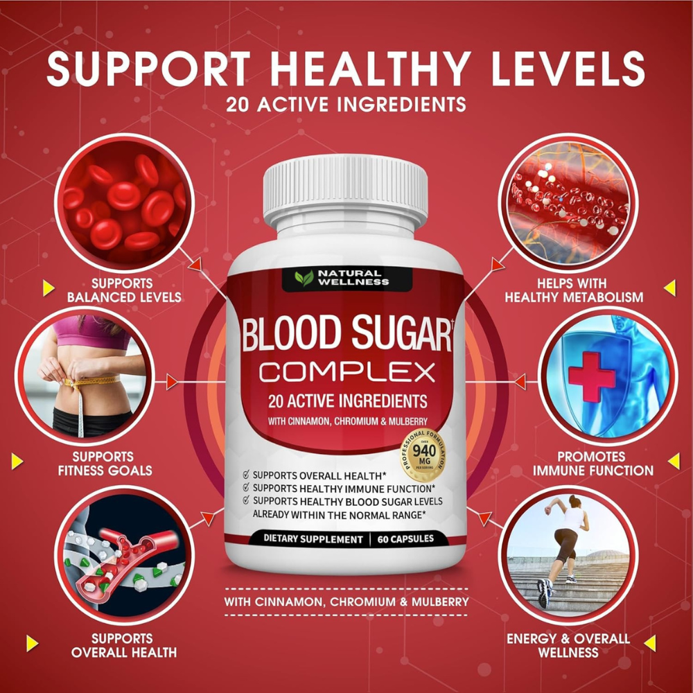 Blood Sugar Complex - 20 Vitamins & Minerals