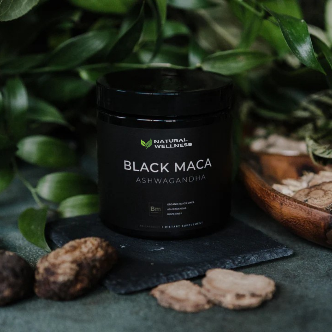 40,000mg 40x Strength Organic Black Maca Root with Ashwagandha
