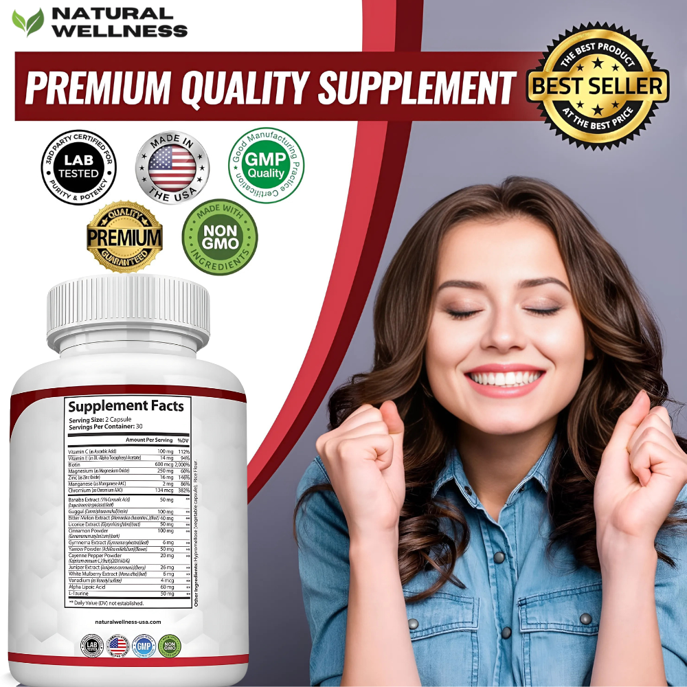 Blood Sugar Complex - 20 Vitamins & Minerals