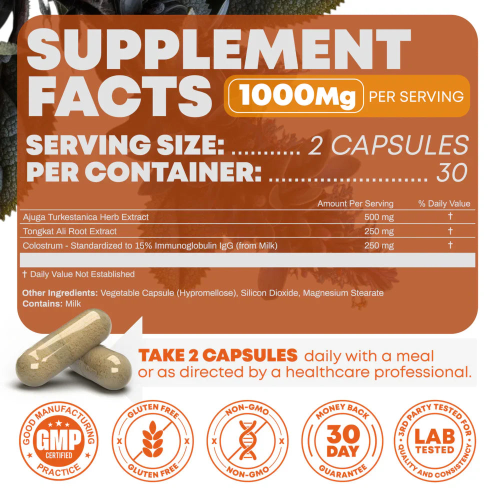 Turkesterone & Tongkat Ali 1000mg