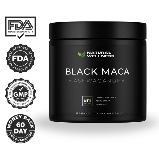 40,000mg 40x Strength Organic Black Maca Root with Ashwagandha